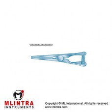 Mini-Glover Arteria Atrauma Bulldog Clamp Straight Titanium, 30 mm Jaw Length 9 mm